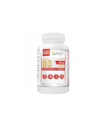 Vitamin D3 100mcg ŻSPM + Prebiotic - 120caps.